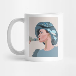 Woman with a bottle Mug